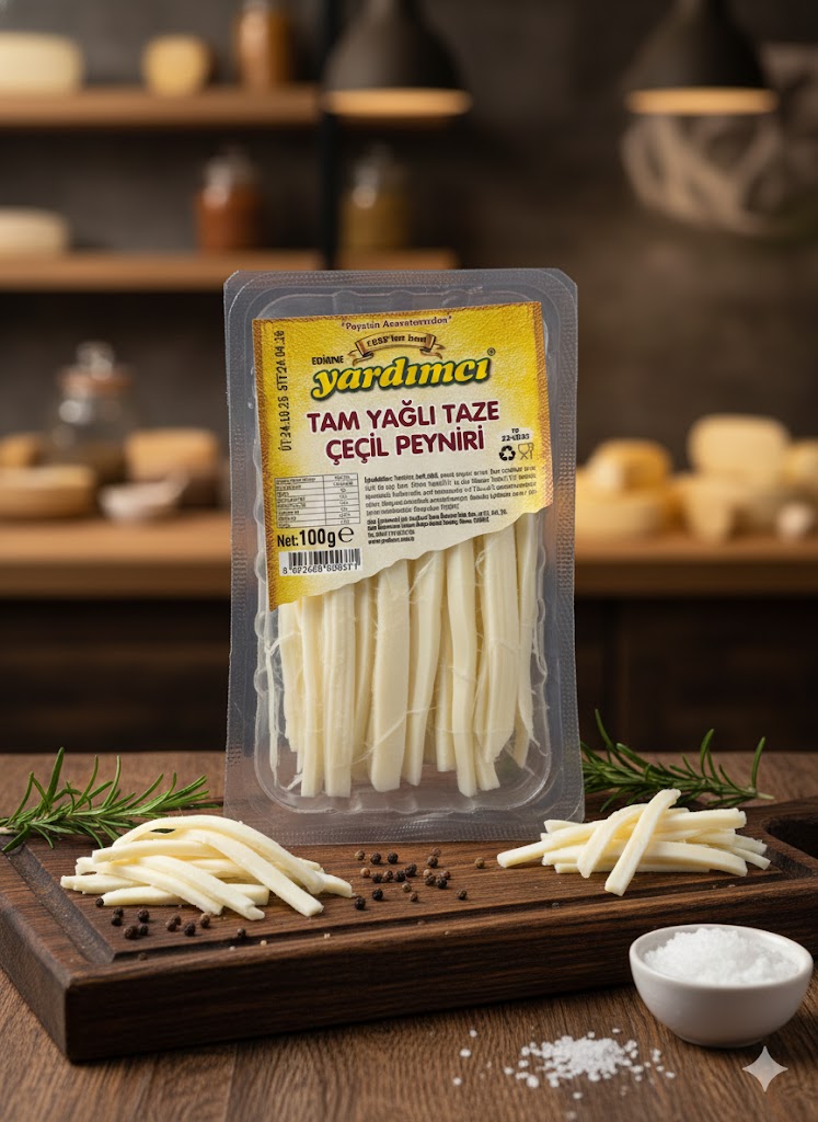 Yardımcı Tam YağlıTaze Çeçil Peyniri (100gr)
