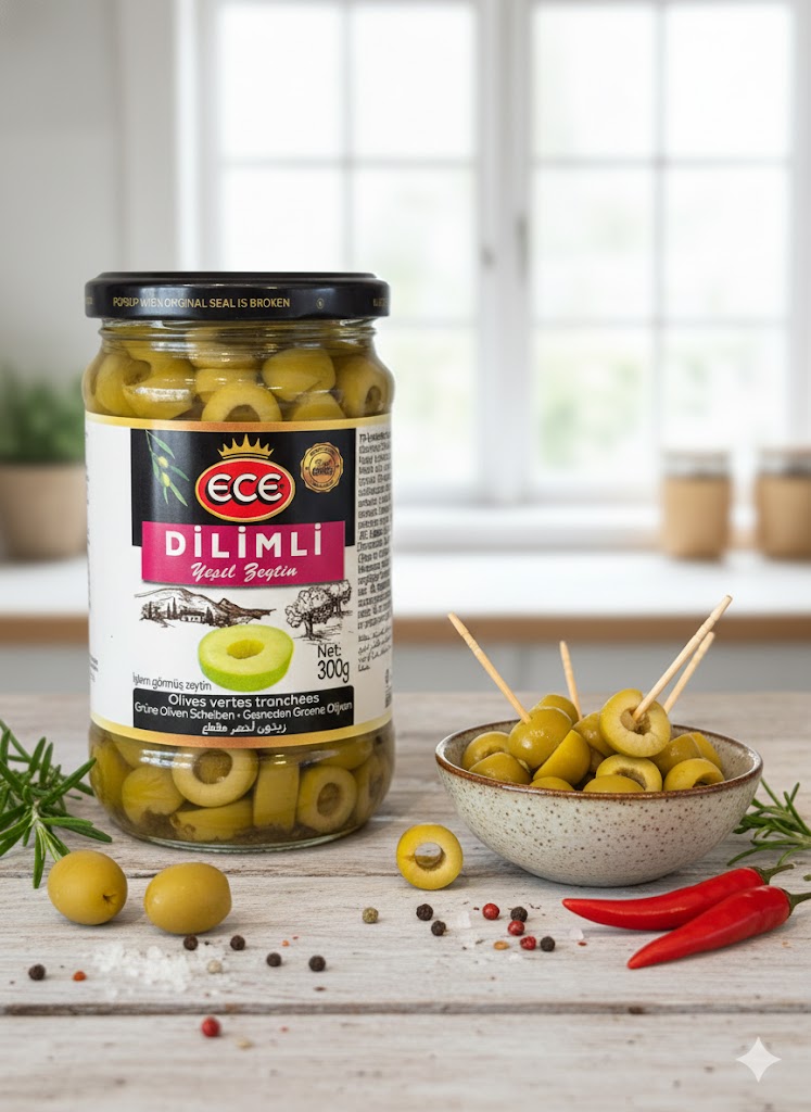 Dilimli Yeşil Zeytin (300gr) - Ece