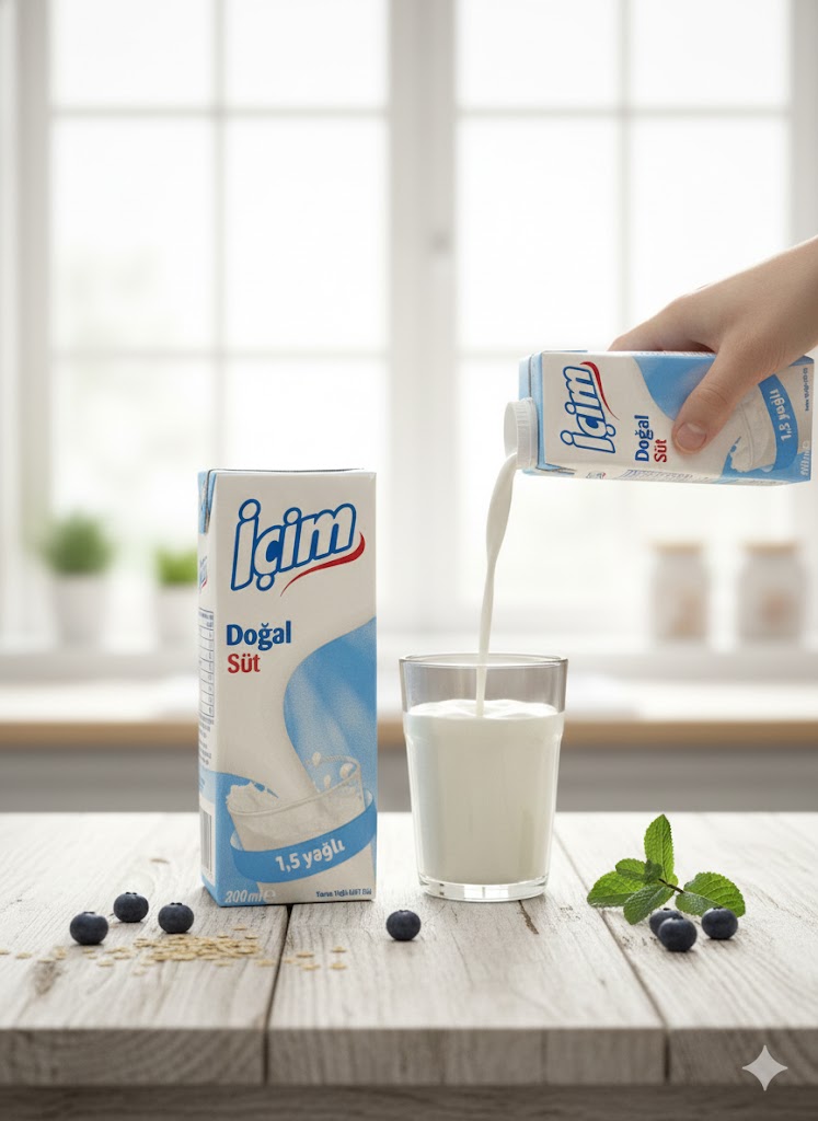 İçim Yarım Yağlı Süt (0,2lt)