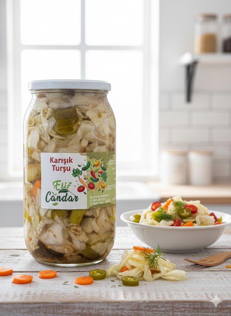 Karışık Turşu - Elif Candar (1000gr)