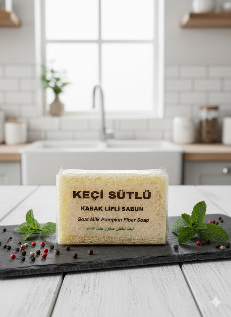 Keçi Sütlü Kabak Lifli Sabun