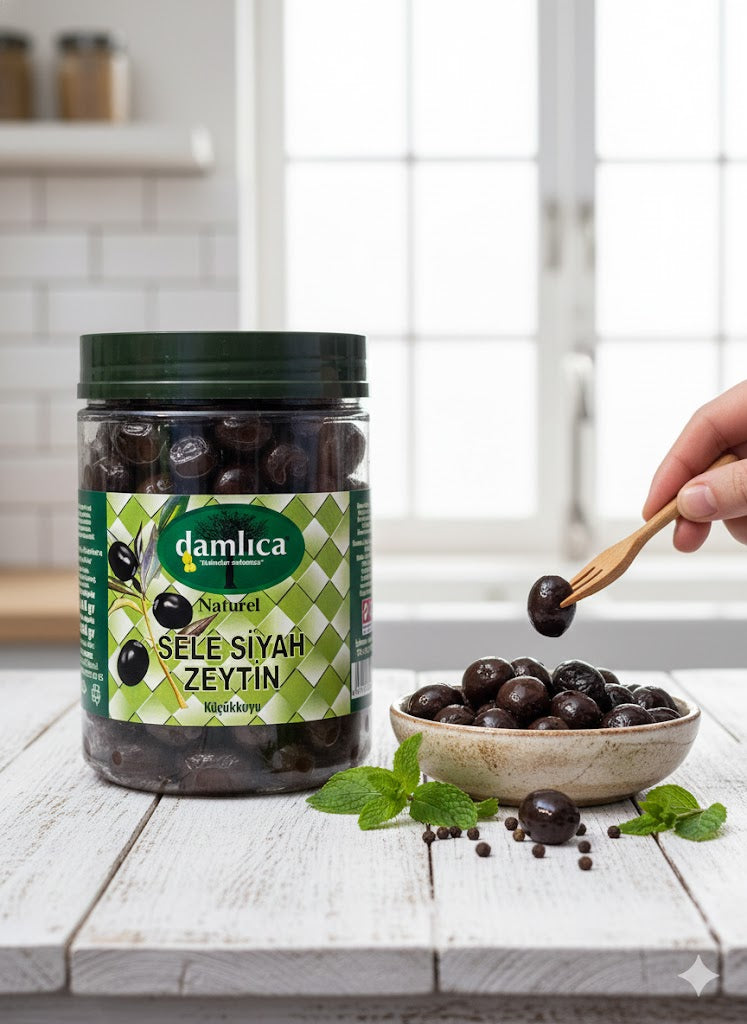 Sele Siyah Zeytin - Damlıca (1lt)