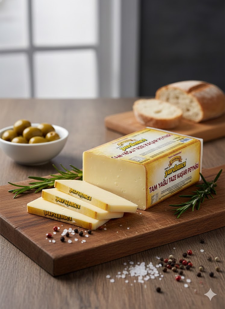 Yardımcı Tam Yağlı Taze Kaşar Peyniri (600gr)